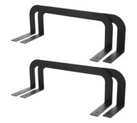 ABOOFAN 4pcs Metal Mattress Slide Stopper Bars L-Shaped Mattress Retainer Brackets Non-Slip Bed Frame Holders Prevent Sliding for Bedroom Stabilizer