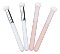 ABOOFAN 4pcs Mushroom Concealer Brush for Makeup Comfortable the Touch Wooden Handle and Soft Sponge Applicator, for Professionals and Makeup Starters to Cover Blemishes and Dark