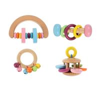 ABOOFAN 4pcs Parrot Dumbbell Toy Pet Chewing Toy Parrot Training and Rope Great for Foraging and Teeth Grinding Plaything