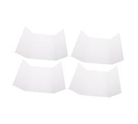 ABOOFAN 4pcs Presentation Board Trifold Large White Corrugated Paper Folding Design for Student Project Display and School Exhibition with Easy Portability and Professional Display