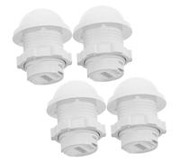 ABOOFAN 4pcs Screw Type Motion Sensor Protective Cover White Plastic Housing Heat Resistant Lightweight Shell for Human Body Infrared Detection in Residential Commercial Security