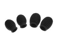 ABOOFAN 4pcs Silicone Drum Stick Protectors Black Spiral Design for Drumsticks with Sound Attenuation and Sturdy Protection Suitable for Drum Players