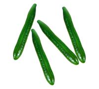 ABOOFAN 4pcs Simulation Cucumber Models Foam Fake Cucumbers Props for Photography Display and Restaurant Decor Artificial Vegetable Showcase