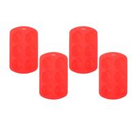 ABOOFAN 4pcs Strawberry Candle Soap Mold Silicone Mould for Candles 6-Slots Unique Strawberry Design Red Effortless Cleaning Longterm Use for Christmas Parties