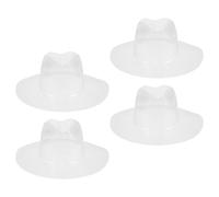 ABOOFAN 4pcs Transparent Hat Shaper Inserts for Brim Fedora Hats for Maintaining Shape in Home Retail