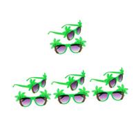 ABOOFAN 4sets Hawaiian Theme Sunglasses Fun Decorative Party Eyewear for Beach Events Photo Props Costume Decorations Unique Tropical Style for Adults for Luau Dance Parties 2pcs*4