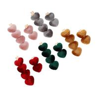 ABOOFAN 5 Pairs Heart-shaped Bangs Hair Clips for Women, Iron Material, Comfortable to Wear, Prevent Eyes from Blocking View, Hair Accessories for Family Gathering and Joining