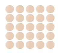 ABOOFAN 50 Pcs 40mm Round Wood Discs for Craft and Mathematics Teaching, DIY Painting and Drawing Tools, Natural Wood Material, Sturdy and Not Easy to Deform, for Pupils