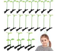 ABOOFAN 50pcs Adorable Bean Sprout Hair Clips for Cute Grass Hair Ornaments Comfortable and Easy to Wear for School and Everyday Styles