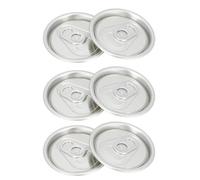 ABOOFAN 50pcs Aluminum Wide Mouth Lids for Cans with Ring-pull Design, Reusable Soda Can Covers Protecting from Sunlight, for Home and Outdoor Beverage Sealing