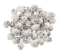 ABOOFAN 50pcs Artificial Bird Eggs Realistic Fake Eggs for Easter Decorations Speckled Miniature Props for Crafting Home Decor Garden Ornamentation and Game Accessories