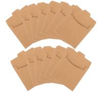 ABOOFAN 50pcs CD Storage Bag CD Paper Sleeves Kraft Paper Convenient for Easy Access Protects Dvd for Wrapping and Storage