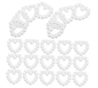 ABOOFAN 50pcs Nail Decor Charms for Manicure Nail Heart Shape Pearl Material for Fingernail Decoration and Diy Craft