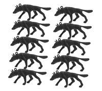 ABOOFAN 50pcs Realistic Police Dog Figurines for Miniature Animal Figures for Role-playing Sand Table Therapy Indoor Outdoor Play Educational Tiny Dogs for Boys