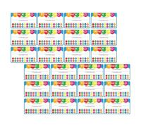 ABOOFAN 50pcs Reward Punch Cards Teaching Prop with Sturdy Paper Material round Hole Shape, Unique Cartoon Design for Students to Redeem Rewards and Collect Points, for Classroom