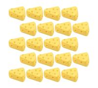 ABOOFAN 50pcs Simulation Mini Cake Cheese Props Yellow Photo Display