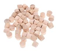 ABOOFAN 50Pcs Small Wooden Plugs Tapered Screw Hole Covers for Furniture Repair Lightweight Wood Carpenter Bee Hole Plugs for Cupboards Cabinets