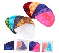 ABOOFAN 50pcs Ultra-thin PVC Guitar Picks Set for Bass Acoustic Electric Ukulele Plastic Thumb and Finger Plectrums with Wide Design for Comfortable Grip and Professional Use