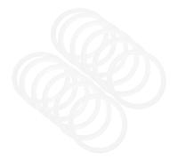 ABOOFAN 50pcs White Macrame Rings Plastic Dream Catcher Hoops for DIY Craft Projects Sturdy Frame for Floral Wreaths Tassels and Handmade Decorations for Home Wedding Car Interiors