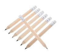 ABOOFAN 50pcs White Wooden Golf Pencils with Erasers, Creative Design Calligraphy Tool to Reduce Sharpening Time, Or Prizes Awarded by Teachers for Beginners and Students