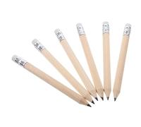 ABOOFAN 50pcs Wooden Lead Golf Pencils with Eraser Creative Design Reduce Sharpening Time Sketching Tool for Office Supplies