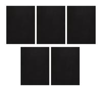 ABOOFAN 5pcs Black Matte Plastic Handbag Base Shaper Pad with Stable Build and Strong Wear Resistance, Rectangle Tote Bag Bottom Support Insert for Travel and DIY Organiser Accessories