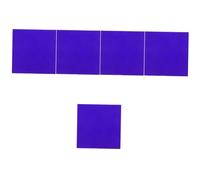 ABOOFAN 5pcs Cobalt Glass Plate Essential Chemistry Experiment Tool for Flame Color Reactions Labs Classrooms Reliable Glass Slide for Science Experiment Supplies