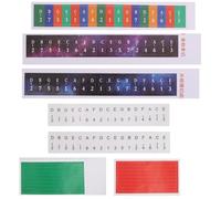 ABOOFAN 5PCS Colored Note Stickers for Thumb Piano, Beginner Learning Keyboard Decals, Instrument Accessories with Musical Note Labels, Suitable for Thumb Piano Parts and Practice Random