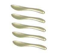 ABOOFAN 5pcs Cosmetic Beauty Spatulas Cream Scoops Metal Makeup Spoons for Eye Face Cream Application Portable Lightweight Skincare Tool Gift for Women