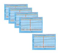 ABOOFAN 5pcs Detachable Piano Keyboard Note Stickers with Scale Chart for Beginners, and Adults - Music Theory Learning Aid, Keyboard Sheet Music Labels, Piano Accessories for Self-Study