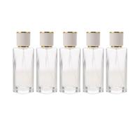 ABOOFAN 5pcs Glass Perfume Bottle 30ml 1oz Pocket Atomizer White