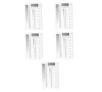 ABOOFAN 5pcs High Precision Transparent Sec Estimation Chart Flaw Detection Tool for Defect Diameter and Area Measurement for Inspection and Sewing Crafts