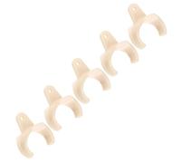 ABOOFAN 5pcs Khaki Clarinet Finger Rest Pads Made of Sturdy Abs with Humanized Design Not Easy to Tear Soft Thumb Protection Cushion for Comfortable Playing