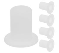 ABOOFAN 5pcs Leak Proof Lid Silicone Replacement Gasket for Insulated Cups and Thermal Mugs, White, Easy Removal, Universal Compatibility, Leakproof Design, Hot and Cold Drinks