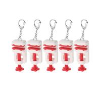 ABOOFAN 5pcs Mini Clamp Keychain Set for Keys and Backpacks, Lightweight Adjustable Clamp with Smooth Finish, Pocket Sized Functional Mini Tool Gifts for Engineers and Mechanics the Go
