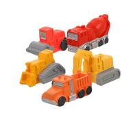 ABOOFAN 5Pcs Mini Construction Vehicle Models Engineering for Creative Role Playing for DIY Landscape Decor and Sandbox Fun Unique Aesthetic for Urban Scenery