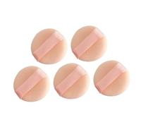 ABOOFAN 5pcs Mini Flocking Powder Puff for Face and Body Soft Comfortable Makeup Applicators for Women Washable Cosmetic Sponges for Loose and Pressed Foundation Portable Compact Design