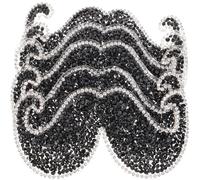 ABOOFAN 5pcs Mustache Patches for Clothing Decoration and Repair Delicate Applique Sew Patches for Shirts Jeans Skirts Backpacks Easy DIY Craft Accessories