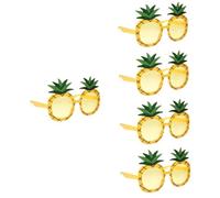 ABOOFAN 5pcs Pineapple Glasses Party Luau Funky Theme Fruit Shaped Beach Tropical Sunglasses Men Hawaii Photo Booth Props Glasses Photo Prop Hawaiian Funny Eyeglasses Abs