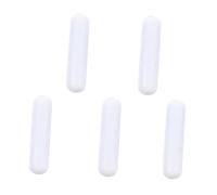 ABOOFAN 5pcs Ptfe Magnetic Stir Bars Cylindrical Smooth Surface Stir Plate Bar for Laboratory Stirrer Mixer Acid Alkali Resistant Up to Organic Solvent Tolerant