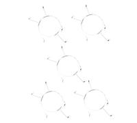 ABOOFAN 5pcs Saltwater Fishing Leaders Rig with High Strength Wire Swivels Snap Fishing Leader Line for Lures Bait Hooks Easy to Assemble Versatile Tackle for Sea Surf and Freshwater