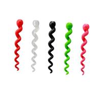 ABOOFAN 5pcs Silicone Brake Cable Covers Bike Brake Line Protectors Wire Hiders Anti-Slip Cord Sleeves for Mountain Road Folding Bikes Red Green Pink Black Transparent