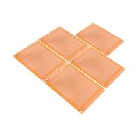 ABOOFAN 5pcs Single Side Universal Perfboard Circuit Board 5.91 Inch, Brass Material with Multiple Copper Mounting Holes for Rapid Circuit Verification and Digital Signal Debugging,