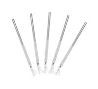 ABOOFAN 5pcs Stainless Steel Seven Needle Nail Art Fine Liner Pens Nail Art Line Painting Tool for Detailing Wire Drawing Pen for Beginners Texturing Scoring Tool