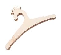 ABOOFAN 5PCS Wooden Hangers Crown-shaped Closet Organizers for Boys and Multifunctional Nursery Decor for Clothes and Pants Storage