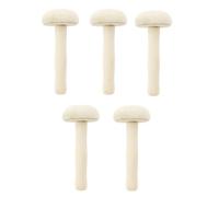 ABOOFAN 5pcs Wooden Ink Roller Set for Printmaking, Easy to Use and Well Polished Craft Printmaking Tools Simple and Generous Style, for Art and School Painting Supplies