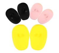 ABOOFAN 6 Pairs Reusable Silicone Hair Dye Ear Covers for Ears, Leak-proof and Chemical Shield Protection, for Personal Use at Home and Hair Salons