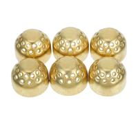ABOOFAN 6 Pcs Copper Alloy Gas Stove Fire Cores Distributor Fire Liner Efficient Flame Distribution Easy Installation Kitchen Replacement Parts