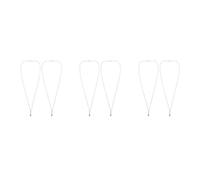 ABOOFAN 6 Pcs Mini Microphone Necklace Silver Metal Retro Music Charm | Collectible Accessory for Teens and Performers, Necklace Chains, Costume Outfits, Concerts and Music Themed Events