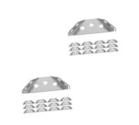 ABOOFAN 60 pcs Stainless Steel Corner Connectors with Screws Angle Brackets for Furniture Wood Shelf Cabinet Table Chair Brace for Accurate Alignment and Space Optimization
